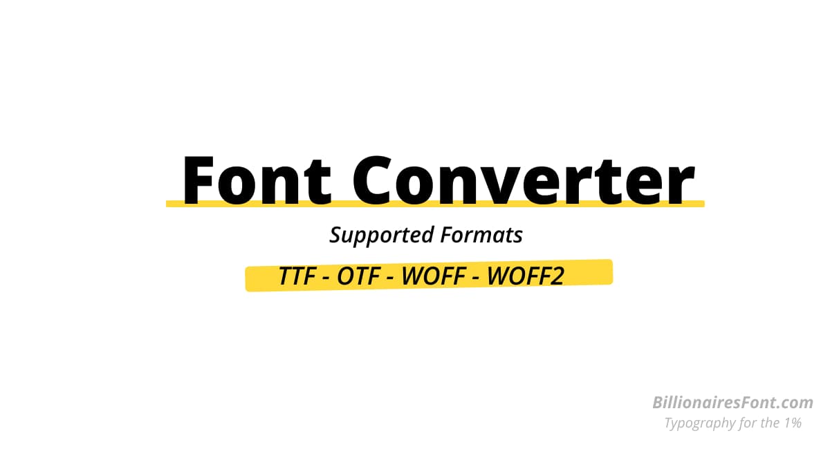 Free Online Font Converter - TTF, OTF, WOFF & WOFF2