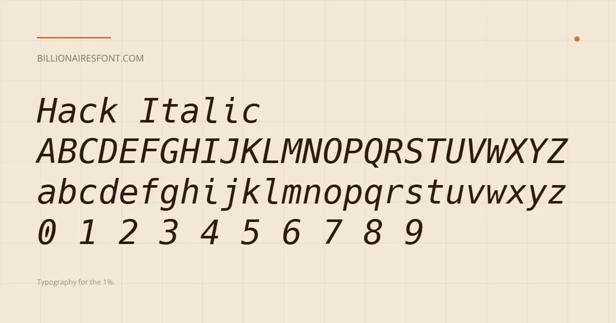 hack italic