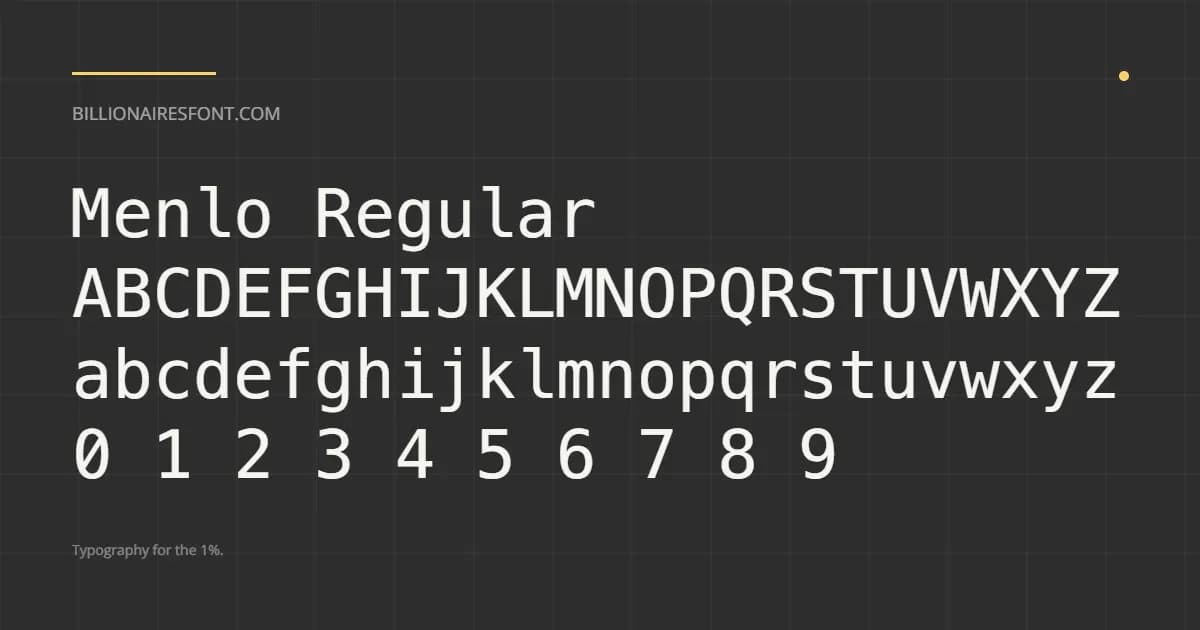 menlo regular