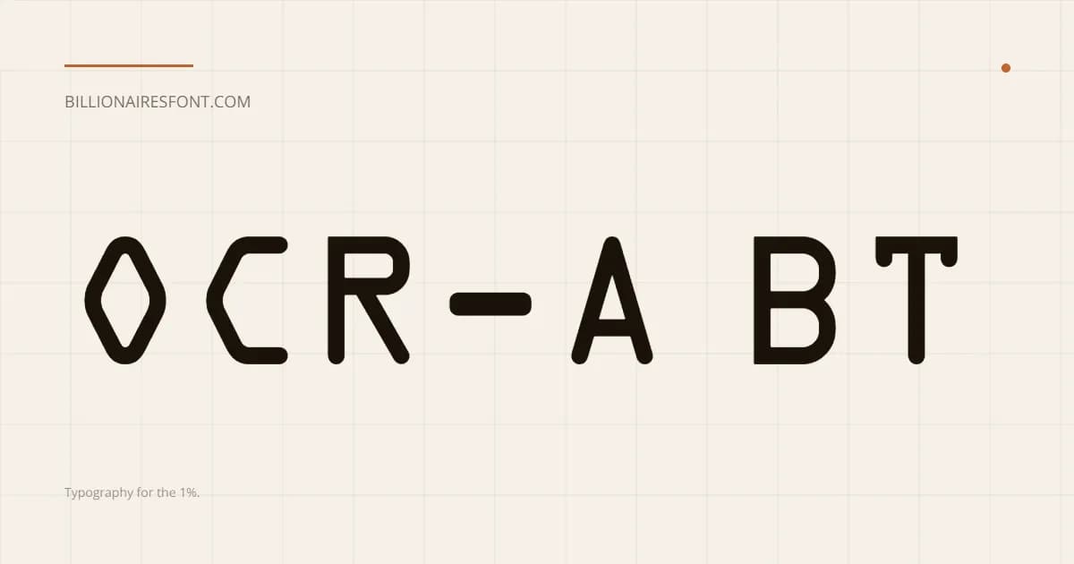 ocr a bt