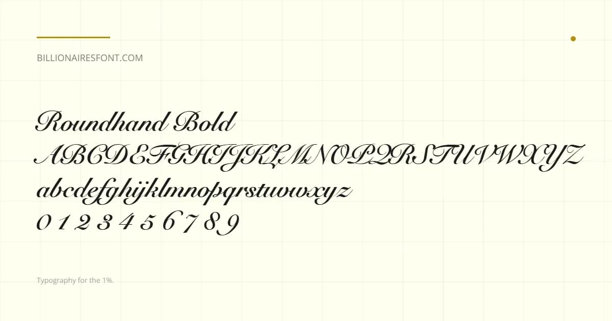 roundhand bold
