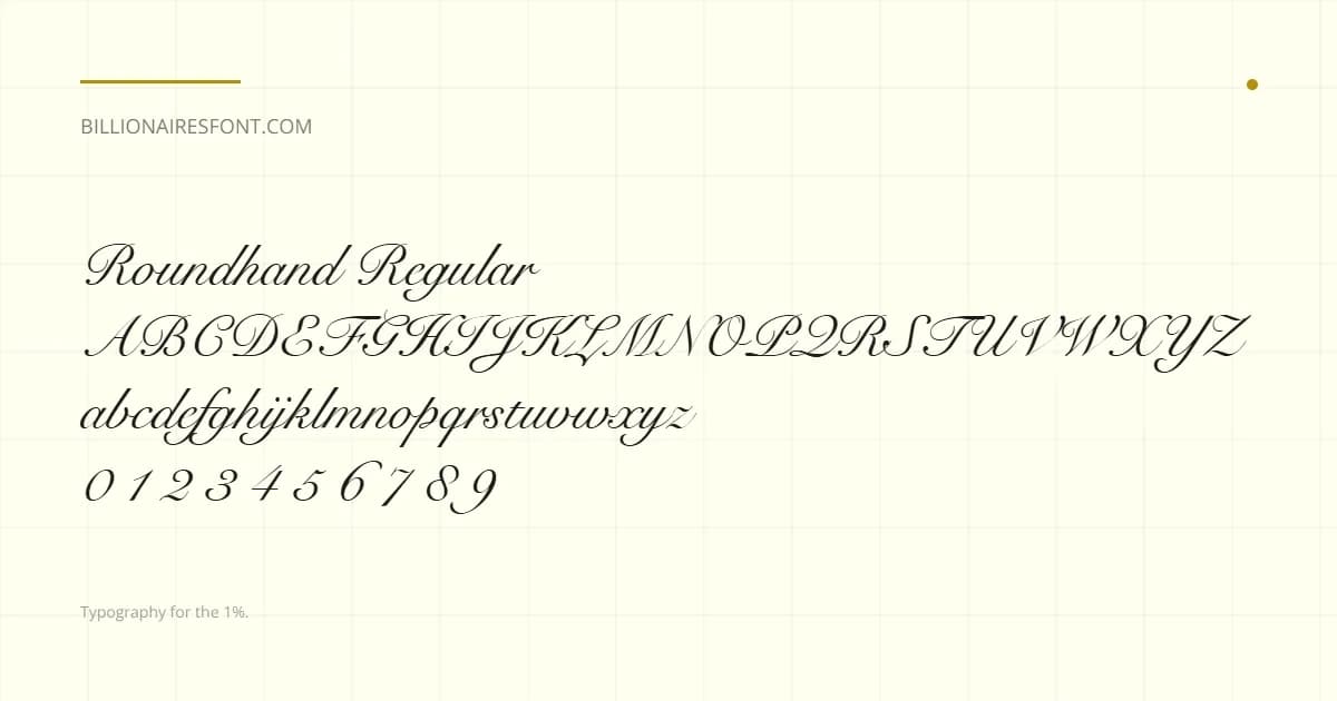 roundhand regular
