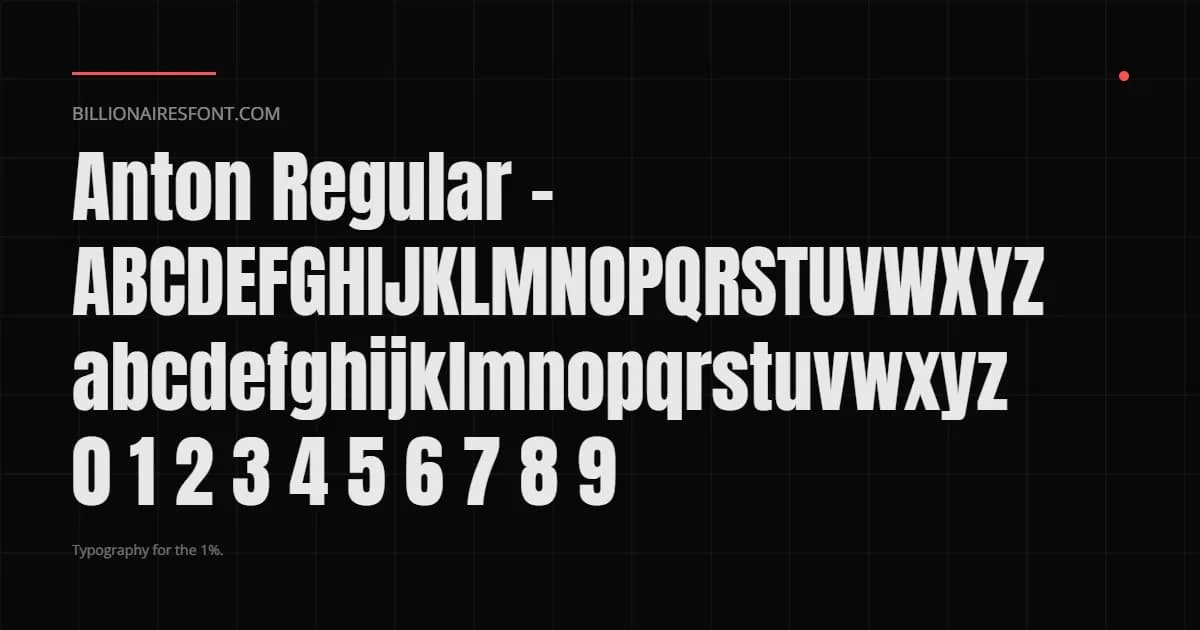 anton regular anton regular