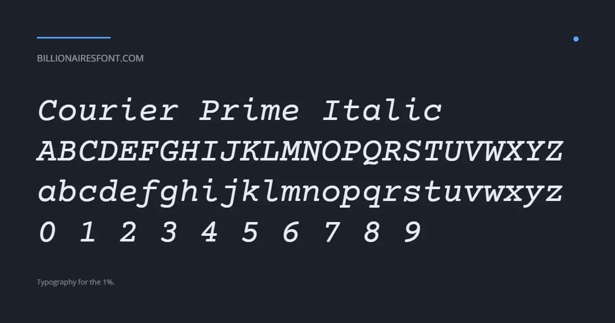 courierprime italic courierprime italic