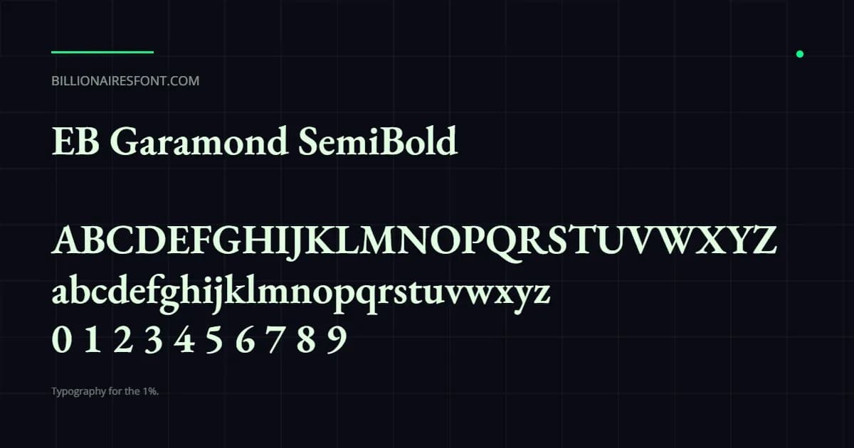 eb garamond semibold eb garamond semibold