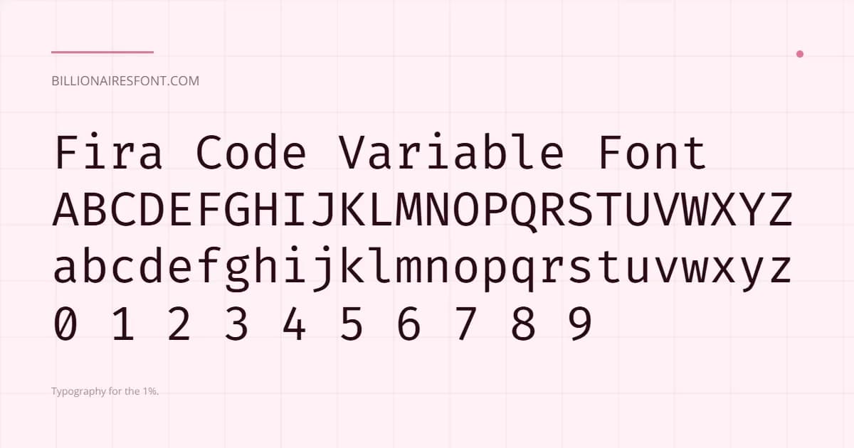 fira code variable font fira code variable font