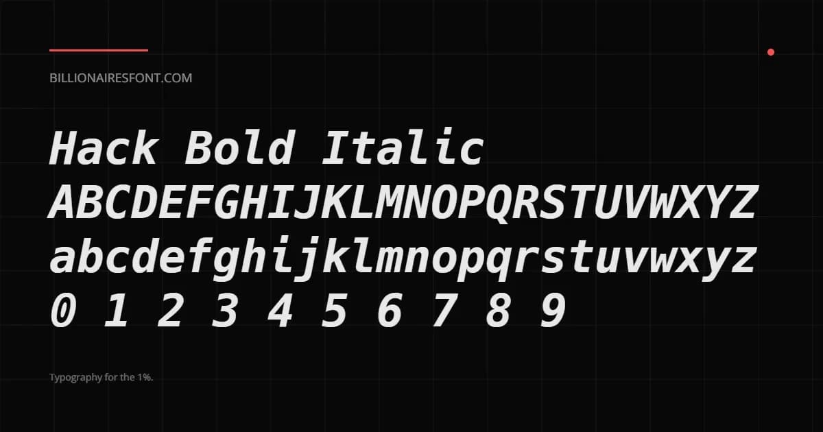 hack bold italic hack bold italic