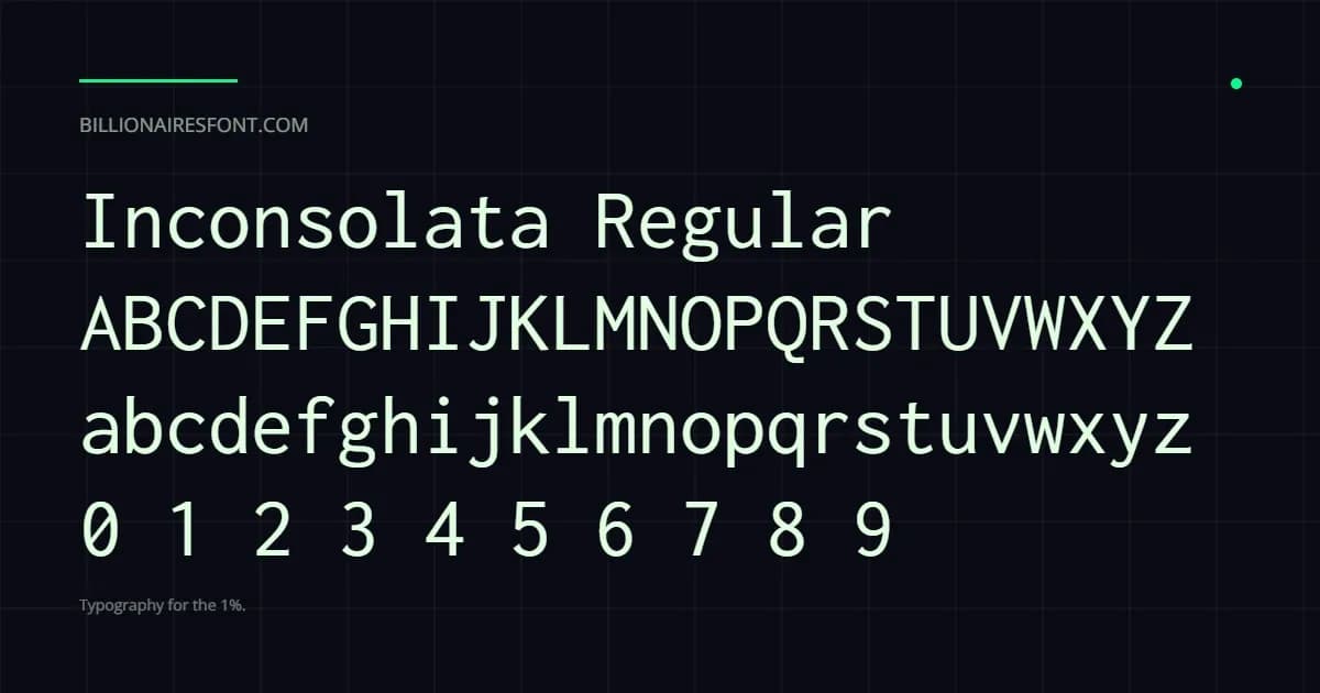 inconsolata regular inconsolata regular