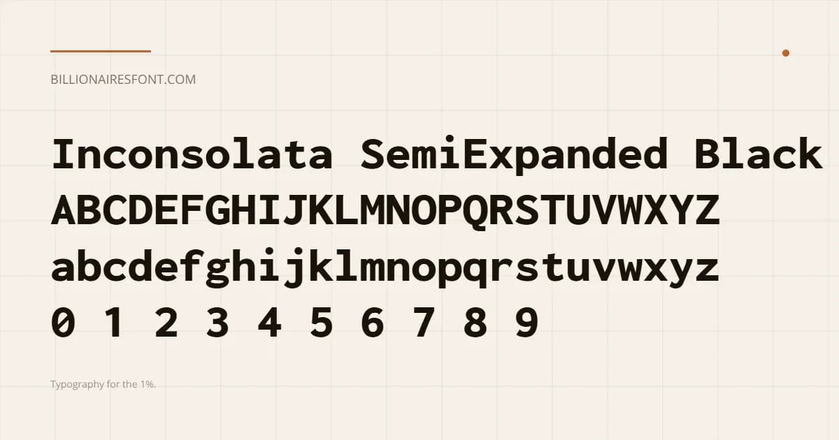 inconsolata semiexpanded black inconsolata semiexpanded black