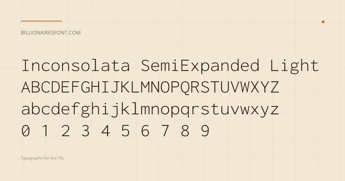 inconsolata semiexpanded light inconsolata semiexpanded light