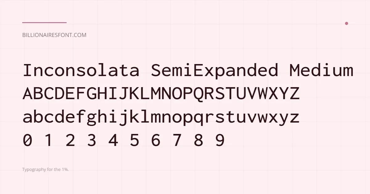 inconsolata semiexpanded medium inconsolata semiexpanded medium