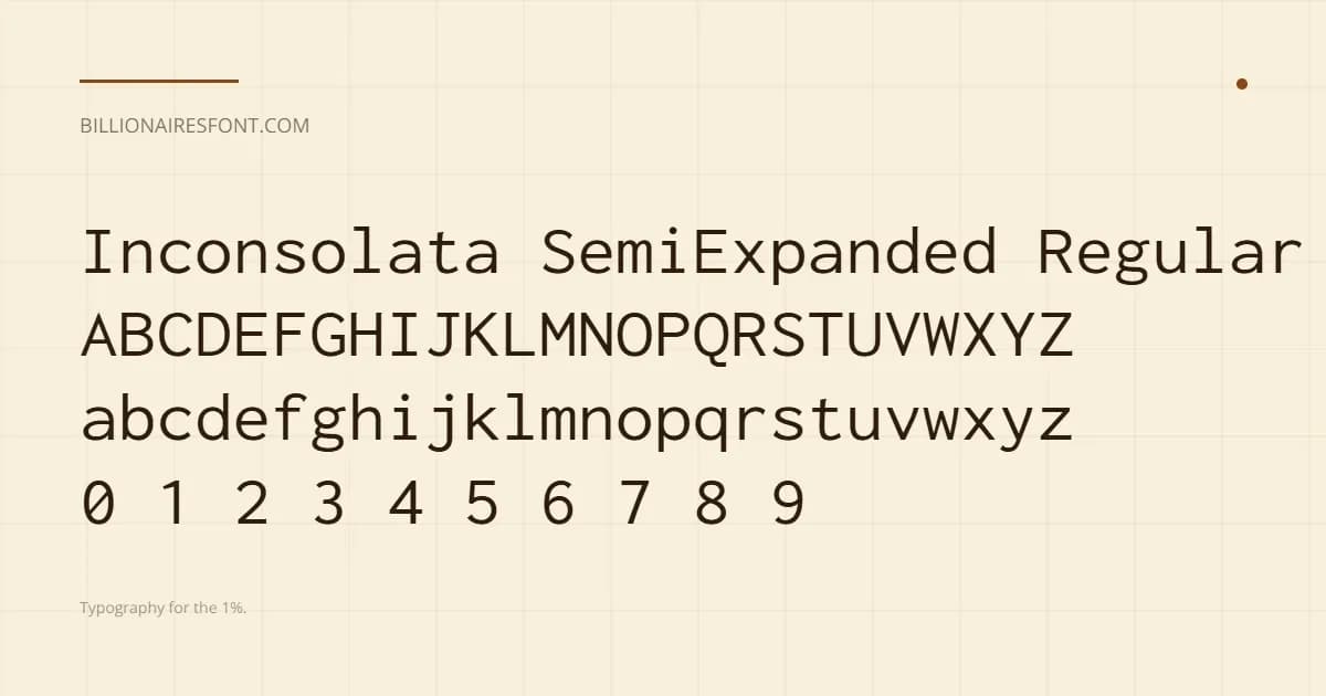inconsolata semiexpanded regular inconsolata semiexpanded regular