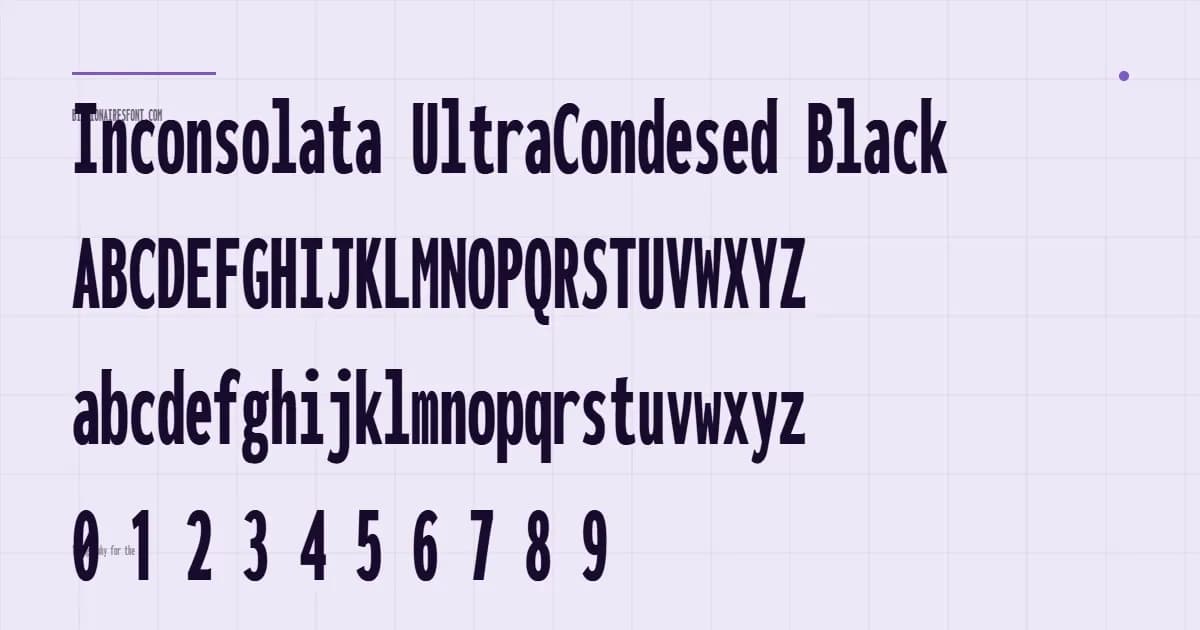 inconsolata ultracondensed black inconsolata ultracondensed black