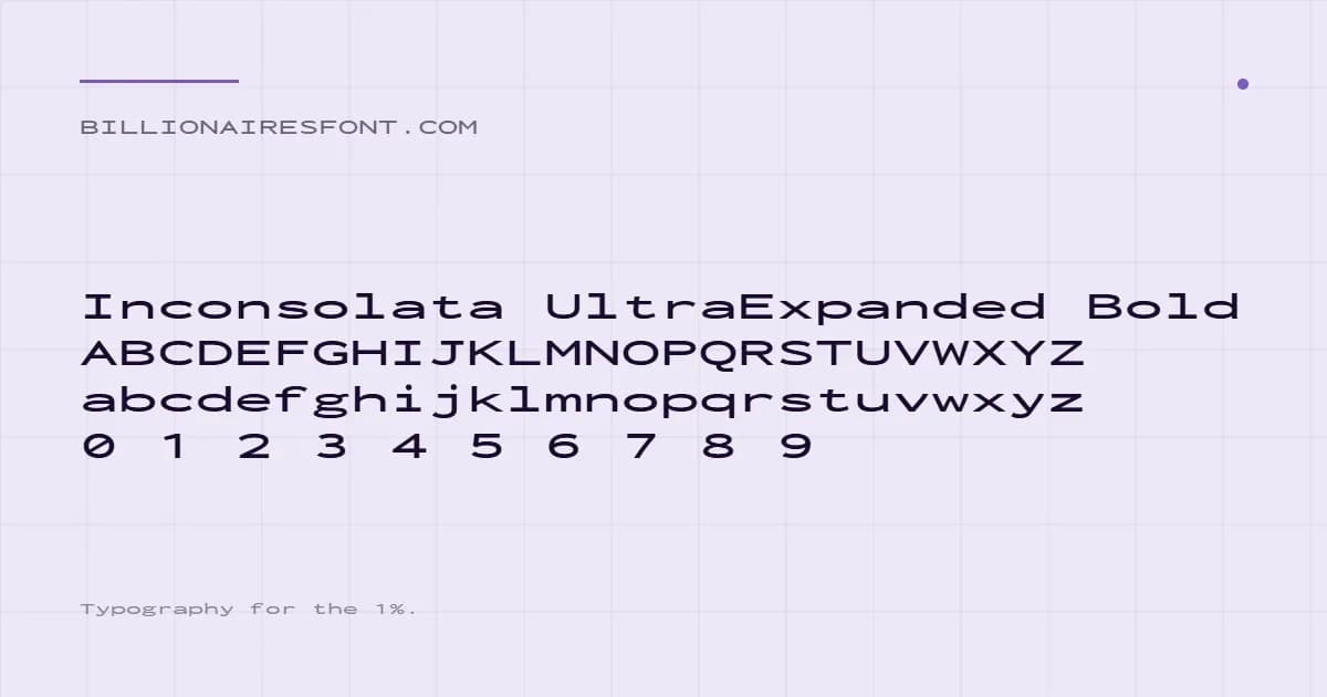 inconsolata ultraexpanded bold inconsolata ultraexpanded bold