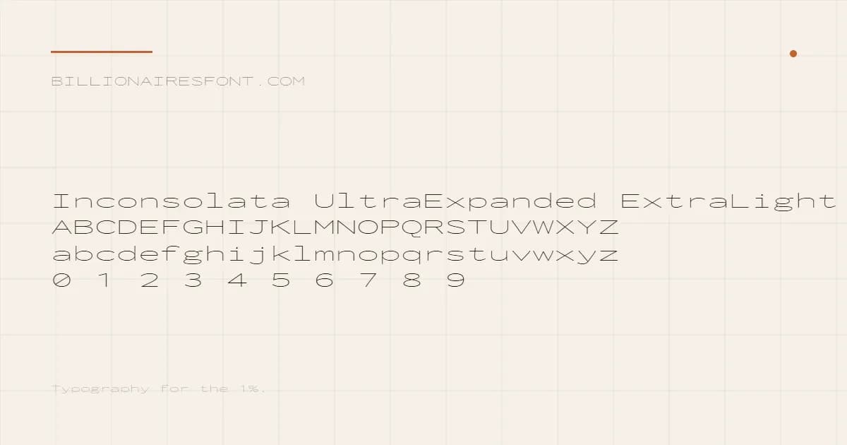 inconsolata ultraexpanded extralight inconsolata ultraexpanded extralight