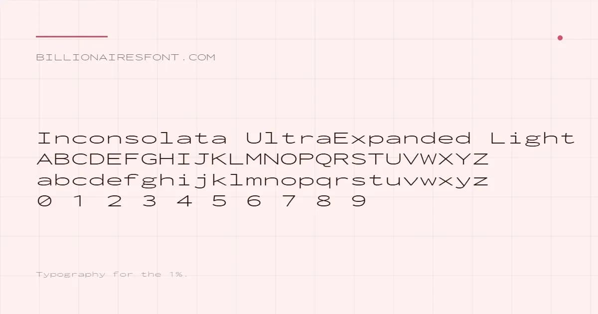inconsolata ultraexpanded light inconsolata ultraexpanded light
