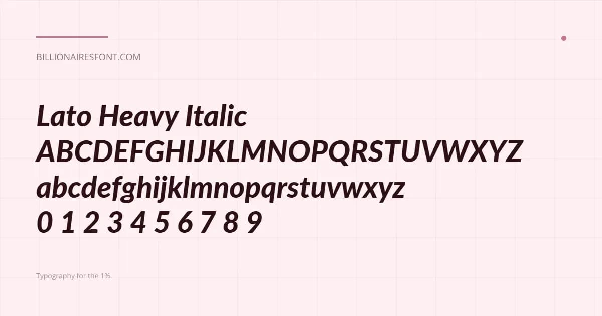 lato heavy italic lato heavy italic