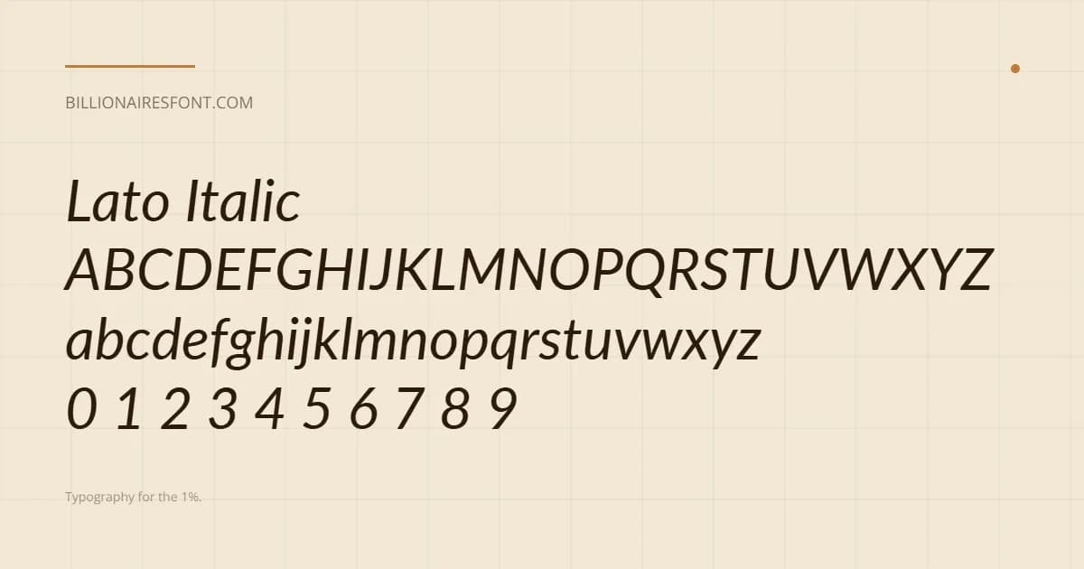 lato italic lato italic