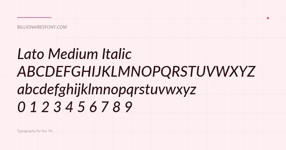 lato medium italic lato medium italic