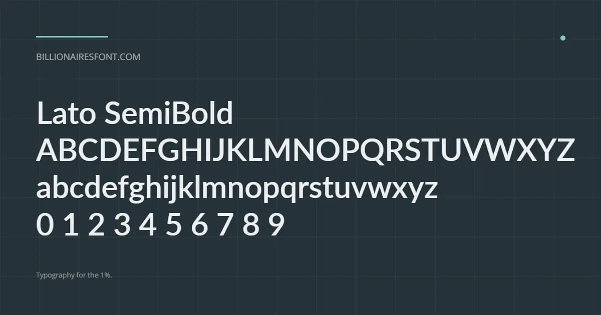 lato semibold lato semibold