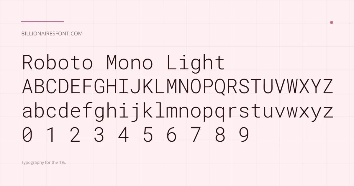 roboto mono light roboto mono light