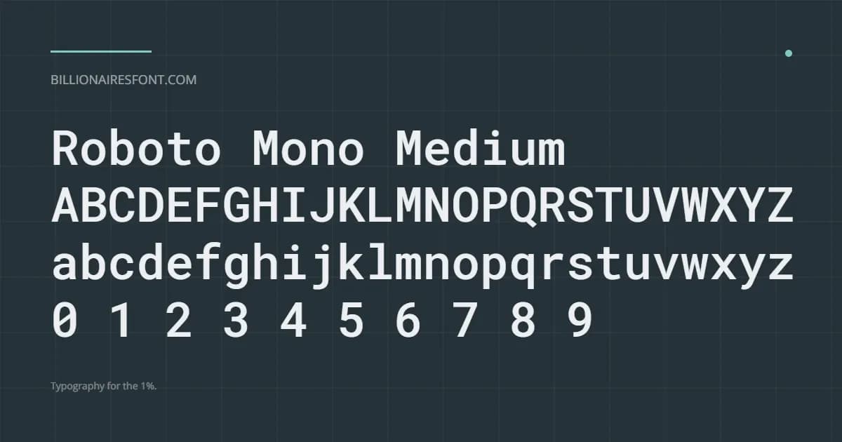 roboto mono medium roboto mono medium