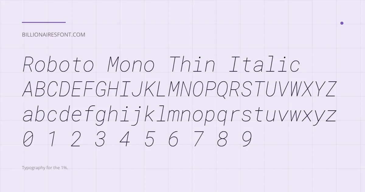 roboto mono thin italic roboto mono thin italic