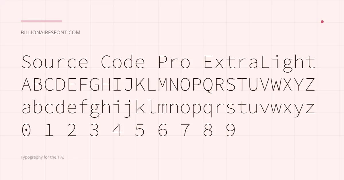 source code pro extralight source code pro extralight